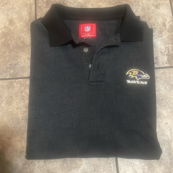 NFL Ravens Polo Shirt XL - Picture 5 of 6